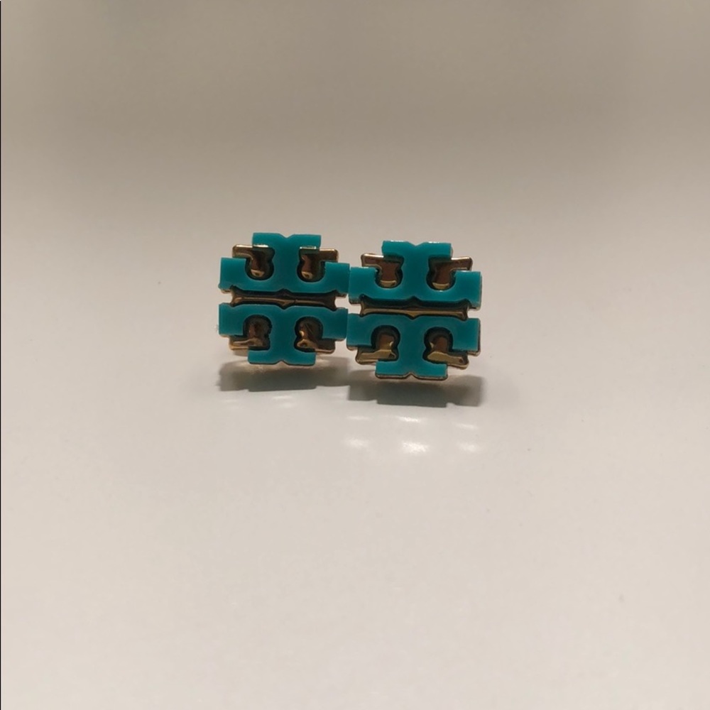 Tory Burch Turquoise Enamel Earrings